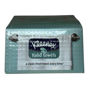 2008 NOS Kleenex 60 Count Disposable White Hand Towels Blue
